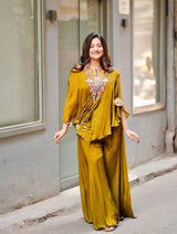 Trendy Indo Western 3 Piece Set with Sequin Embroidery & Kodi Latkan