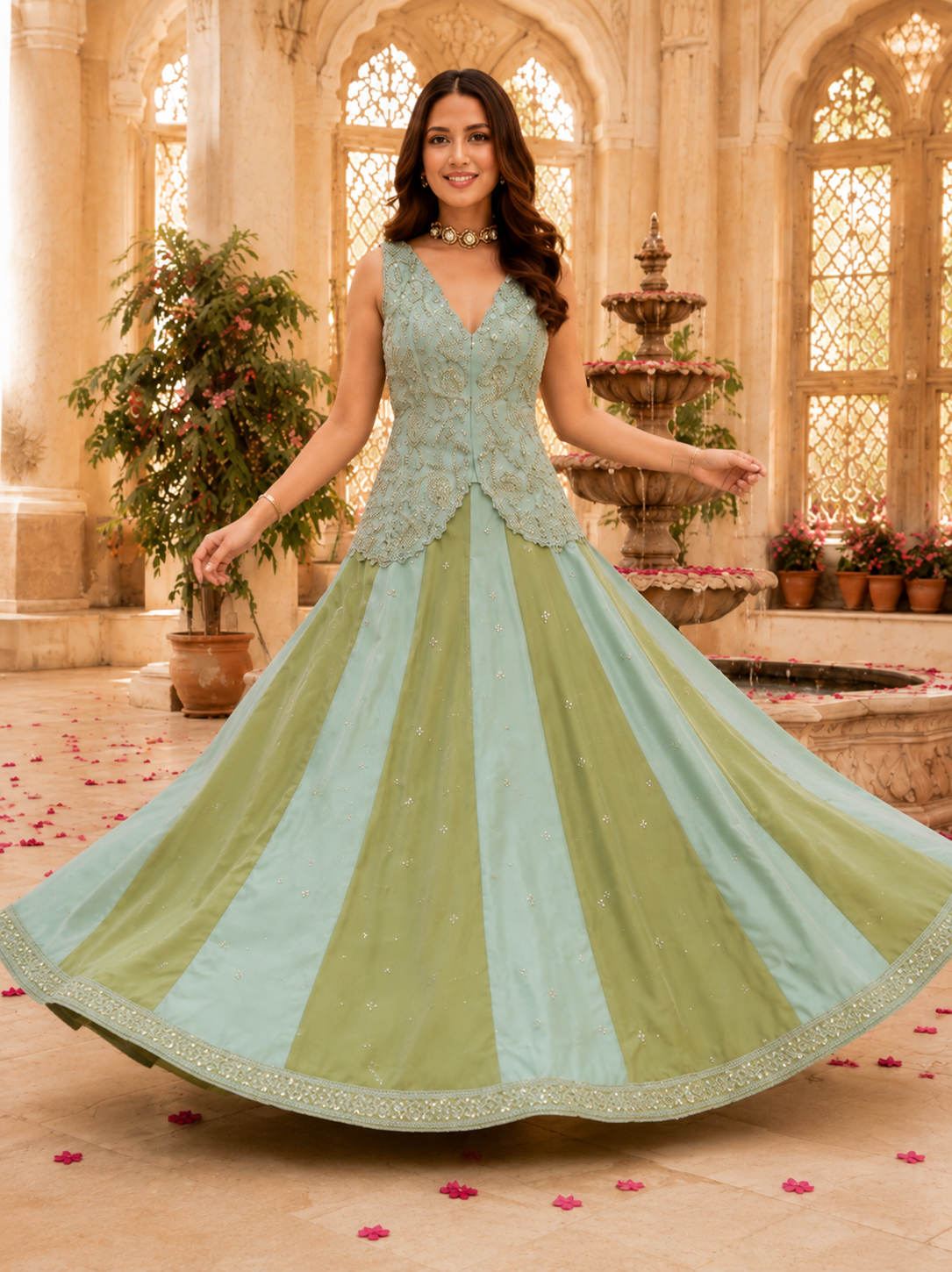 Ruhika Royal Embroidered Festive Wear Lehenga
