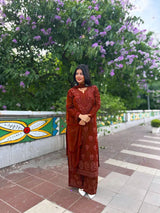 Party Wear Designer Kurta Palazzo Ensemble
