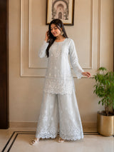 Premium Lucknowi Chikankari Co-Ord Set
