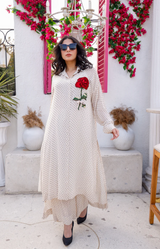 White Schiffli Embroidered Suit – Perfect for Summer & Casual Elegance