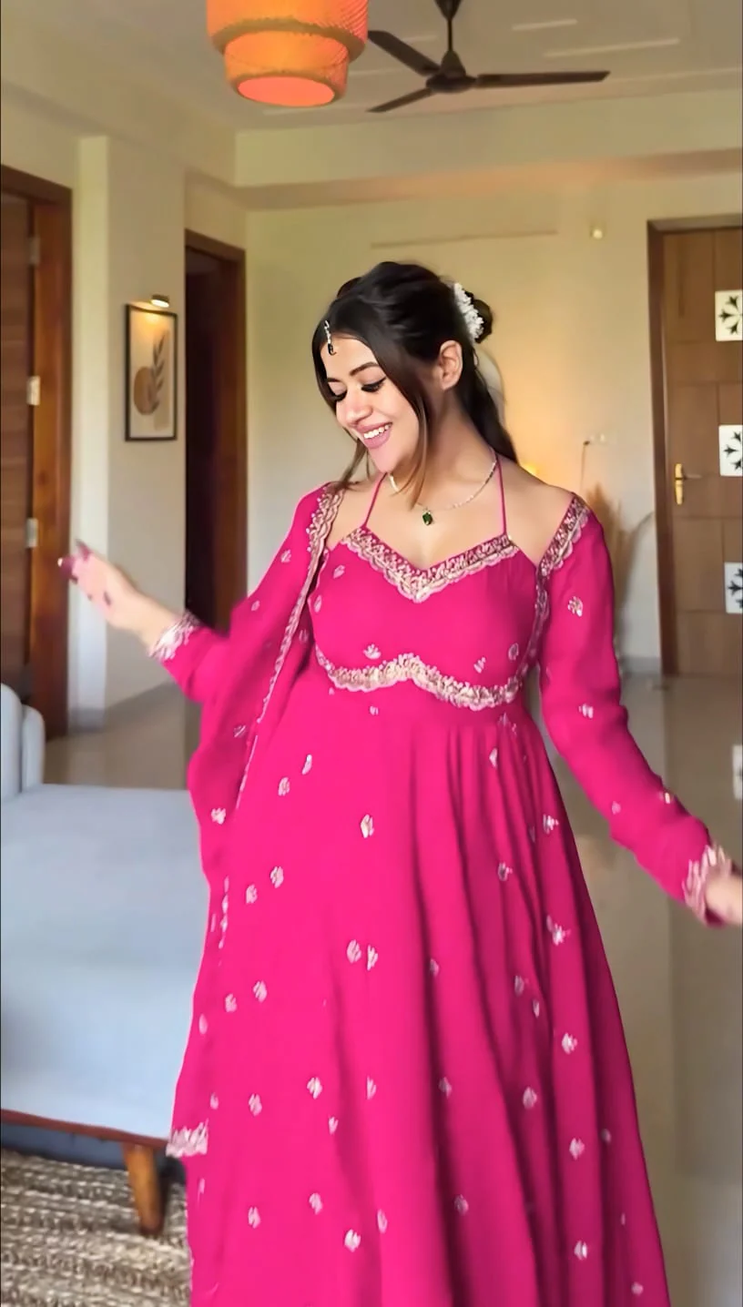 Premium Faux Blooming Kurta with Micro Cotton Pants & Dupatta | Elegant Indian Outfit