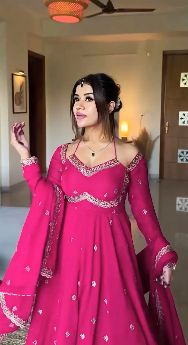 Premium Faux Blooming Kurta with Micro Cotton Pants & Dupatta | Elegant Indian Outfit