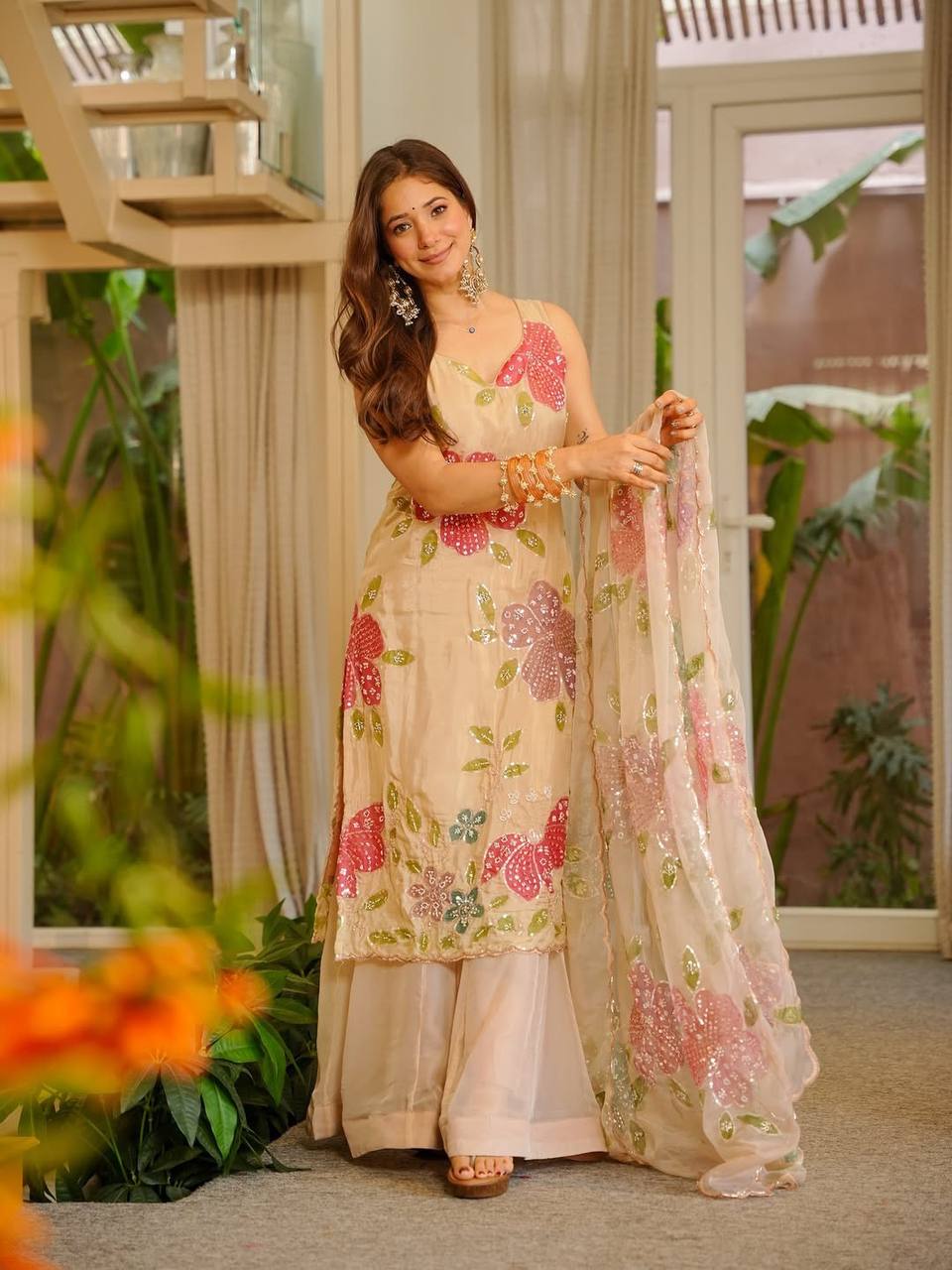 Aurora Organza Palazzo Set