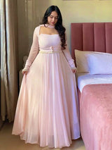 Festive Magenta Chanderi Dress Set