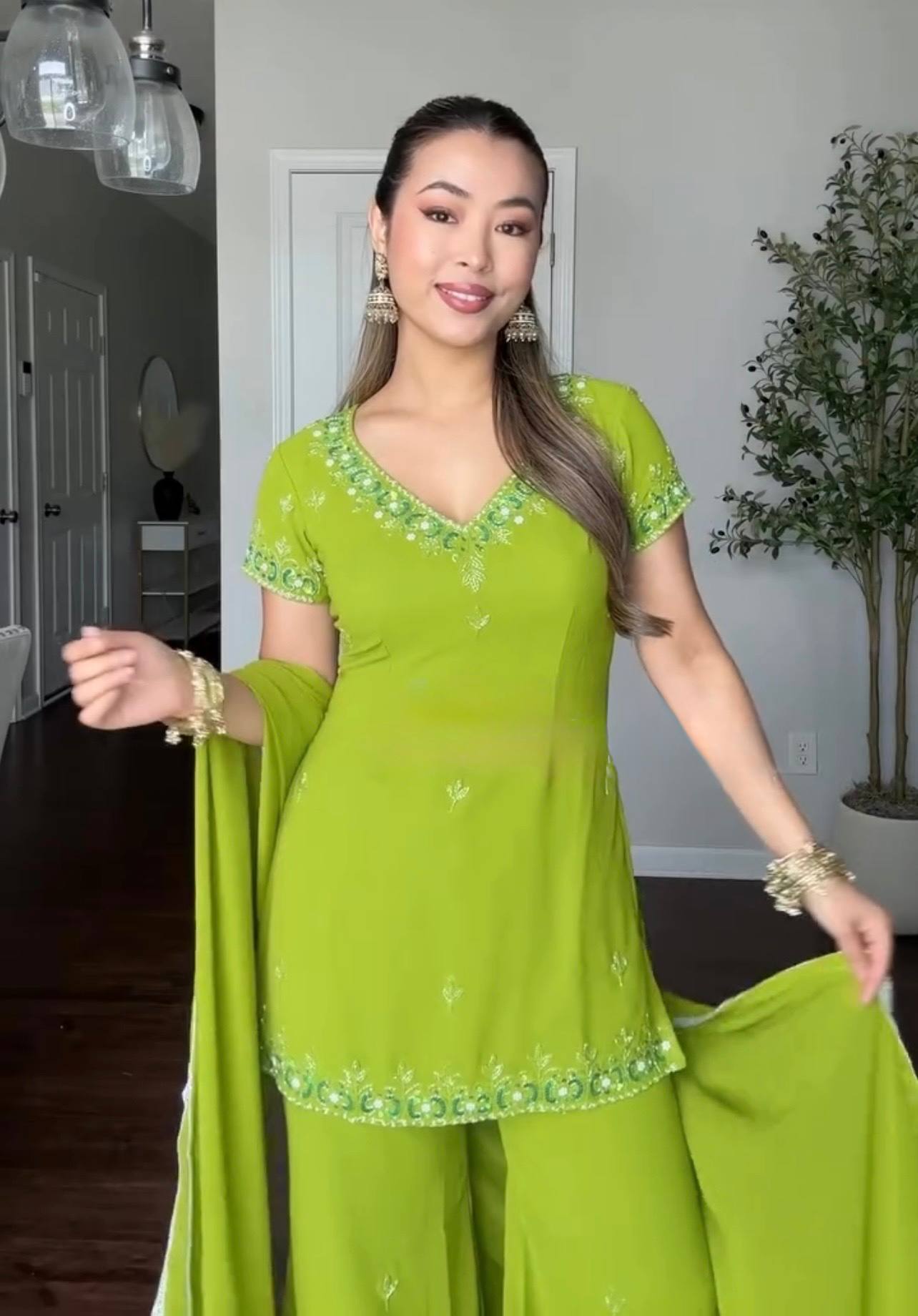 Gulnaar Heritage Kurti Set